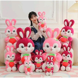 Gấu bông Thỏ ôm dâu, Thỏ dâu xin xắn dễ thương