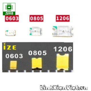 Gói 10c - led dán smd 0603/0805/1206/3528/5730/5050/rgb siêu sáng linh kiện điện tử smd