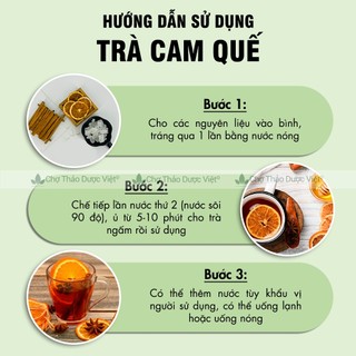 Trà cam quế khô, trà thảo mộc giữ ấm cơ thể, giải cảm, giảm cân, đẹp da, chống lão hóa