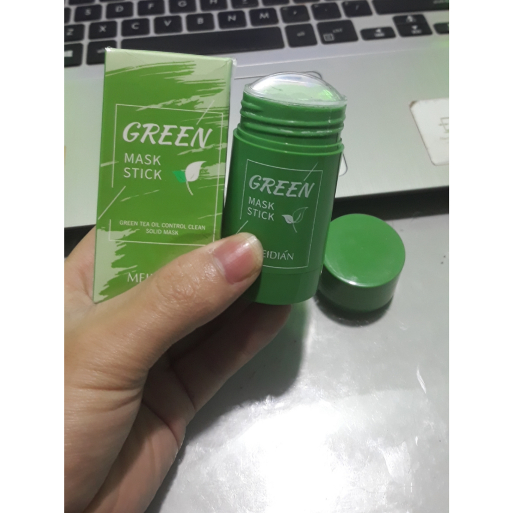 Mặt Nạ Trà Xanh Green Mask Stick Dạng Lăn Xóa Nhanh Mụn, Trứng Cá, Da Dầu, Giúp da Trắng Sáng, Hiệu Quả Sau 1 Tuần