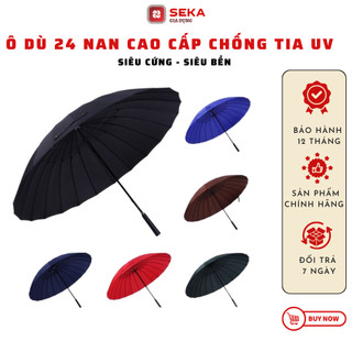 Ô siêu to cán dài 24 nan chính hãng KAW, trẻ trung, sang trọng, chắc chắn, ô dù che mưa che nắng