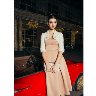 D.chic áo croptop phối váy xòe ms: 1812605 không báo gồm váy