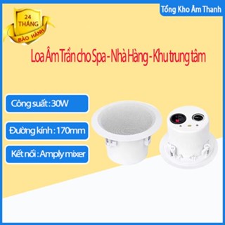 Loa âm trần 20W [ nhựa ABS ] chống ẩm chuyên dụng dành cho phòng ngủ - lớp học - quán ăn - shop thương mại - cafe - spa
