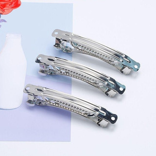 Phôi kẹp tóc, xương cặp tóc loại cao cấp chống gỉ, sườn làm kẹp tóc handmade màu bạc 8CM