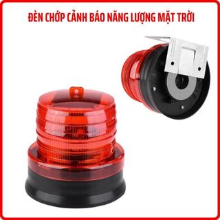 Đèn cảnh báo năng lượng mặt trời đế nam châm, Đèn chớp cảnh báo công trình, Đèn năng lượng mặt trời