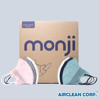 5D MONJI - Thùng 550 Chiếc Khẩu Trang 3 Lớp Kháng Khuẩn,Chống Bụi Mịn