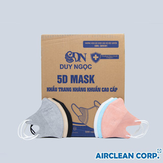 5D Duy Ngọc- Thùng 550 Chiếc Khẩu Trang 3 Lớp Kháng Khuẩn,Chống Bụi Mịn
