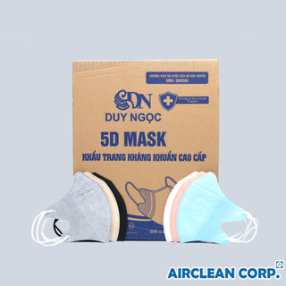 5D Duy Ngọc- Thùng 600 Chiếc Khẩu Trang 3 Lớp Kháng Khuẩn,Chống Bụi Mịn