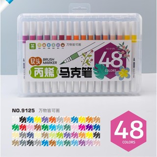  Bút Acrylic marker 48 màu  đầu nhọn vẽ trên mọi chất liệu không lem 