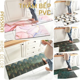 Thảm Bếp PVC Chống Thấm Chống Trượt Họa Tiết Bắc Âu Sang Trọng