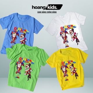 Áo thun in hình THE AMAZING DIGITAL CIRCUS Rạp xiếc kỹ thuật số tuyệt vời Pomni Zooble Jax Caine Rapatha Kinger