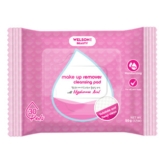 Welson Beauty Makeup Remover Cleansing Pad 30 Miếng/Gói