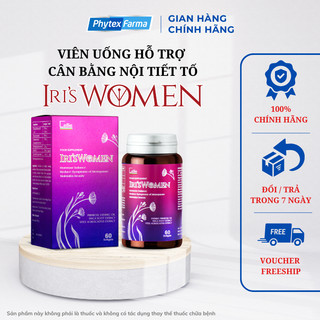 Viên uống IRI'SWOMEN hỗ trợ cân bằng nội tiết tố làm đẹp da hạn chế lão hóa hộp 60 viên