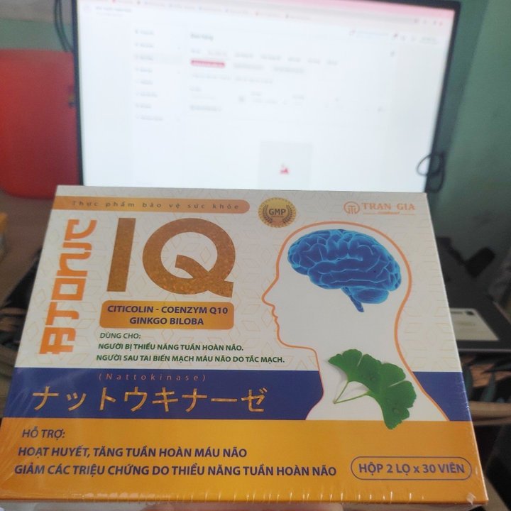 VIÊN BỔ NÃO IQ CITICOLIN - COENZYM Q10 - GINKGO BILOBA - TRẦN GIA