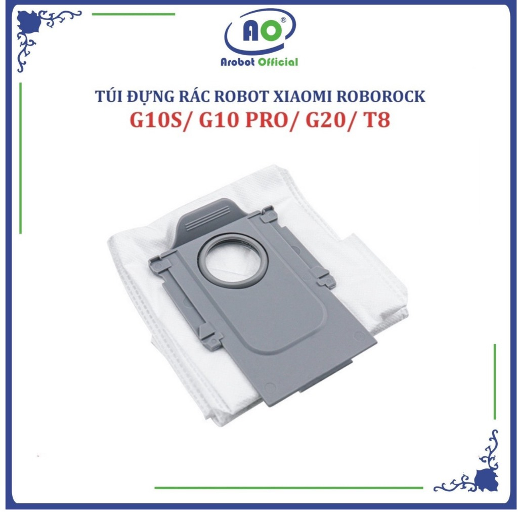 Túi đựng rác Robot hút bụi Xiaomi Roborock G20, G10 S, G10 Pro, T8 Túi đựng bụi cho thùng rác tự độn