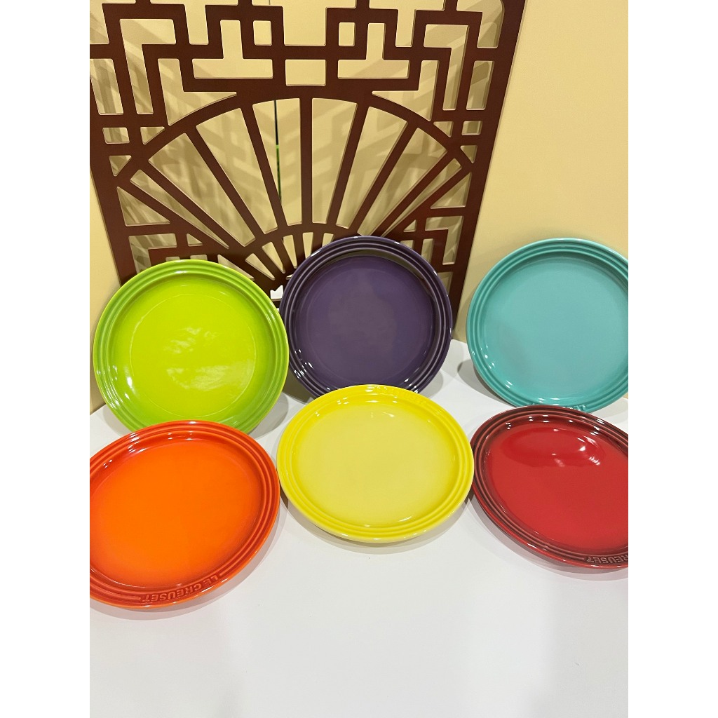 Set 6 Đĩa Đựng Hoa Quả Thức Ăn Nhiều Màu Size 23cm Le Creeuset