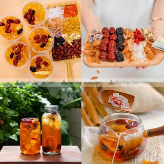 Trà lipton xí muội cam thảo, set trà tắc xí muội 10 vị mix sẵn mát gan, thanh nhiệt, giảm stress