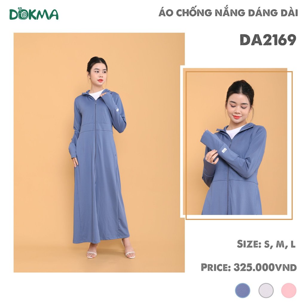 Áo chống nắng nữ dáng dài Dokma DA2169