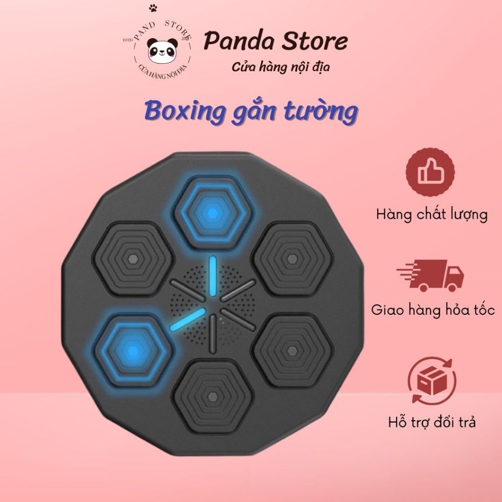 Máy tập Boxing theo nhạc thông minh, máy đấm bốc gắn tường có Bluetooth