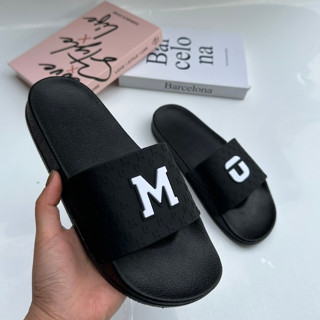  Dép quai ngang Dép Mooner họa tiết chữ nổi M O dành cho nam nữ mã   M 17   