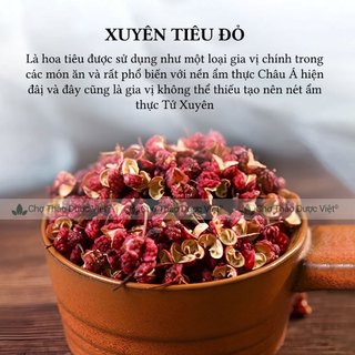 Xuyên tiêu đỏ 100g, hoa tiêu tứ xuyên, cay, thơm, gia vị tẩm ướp món ăn, lẩu tứ xuyên chuẩn vị