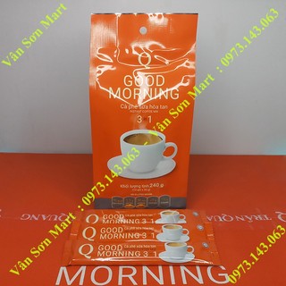 Cà phê sữa (loại 12 gói nhỏ) bịch 240g Good morning Trần Quang