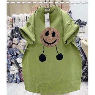 Áo thun nữ tay lỡ chất cotton khô 3158 may đáp CHÂN ĐEN phong cách Hàn Quốc THUUNISEX M1000