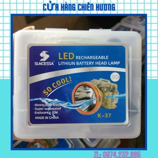 Đèn Pin Đội Đầu Chống Nước Siêu Sáng SUNCESSA K37 (kèm sạc và dây đeo)
