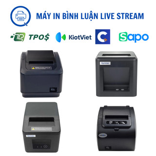 Máy in bình luận, máy in comment live stream Phở Bò, Tóp Tóp kết nối với Tpos, Kiotviet, Sapo, Chốt đơn