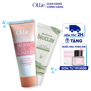 Kem tẩy lông OLLIE tặng 1 mặt nạ đất sét Beuclay