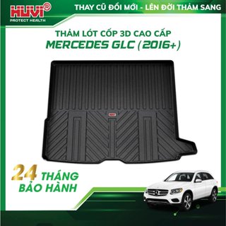 Thảm lót cốp ô tô Mercedes GLC 2016-2022 3D nhựa TPE cao cấp