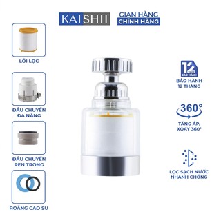 Bộ vòi lọc nước Kaishii KS02 và Combo 7 lõi lọc