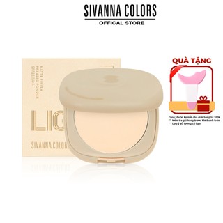 Phấn Phủ Dạng Nén Kiềm Dầu Dưỡng Ẩm Tự Nhiên Sivanna Colors Matte Finish Pressed Powder HF945 7.5g