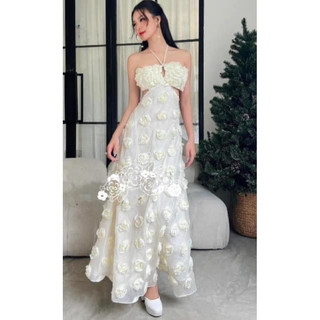Tơ lụa hoa hồng 3d (4màu)