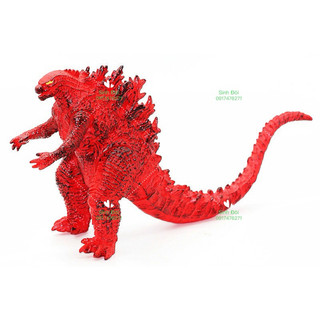 Mô hình khổng Long godzilla cao 15cm màu đỏ - mô hình động vật