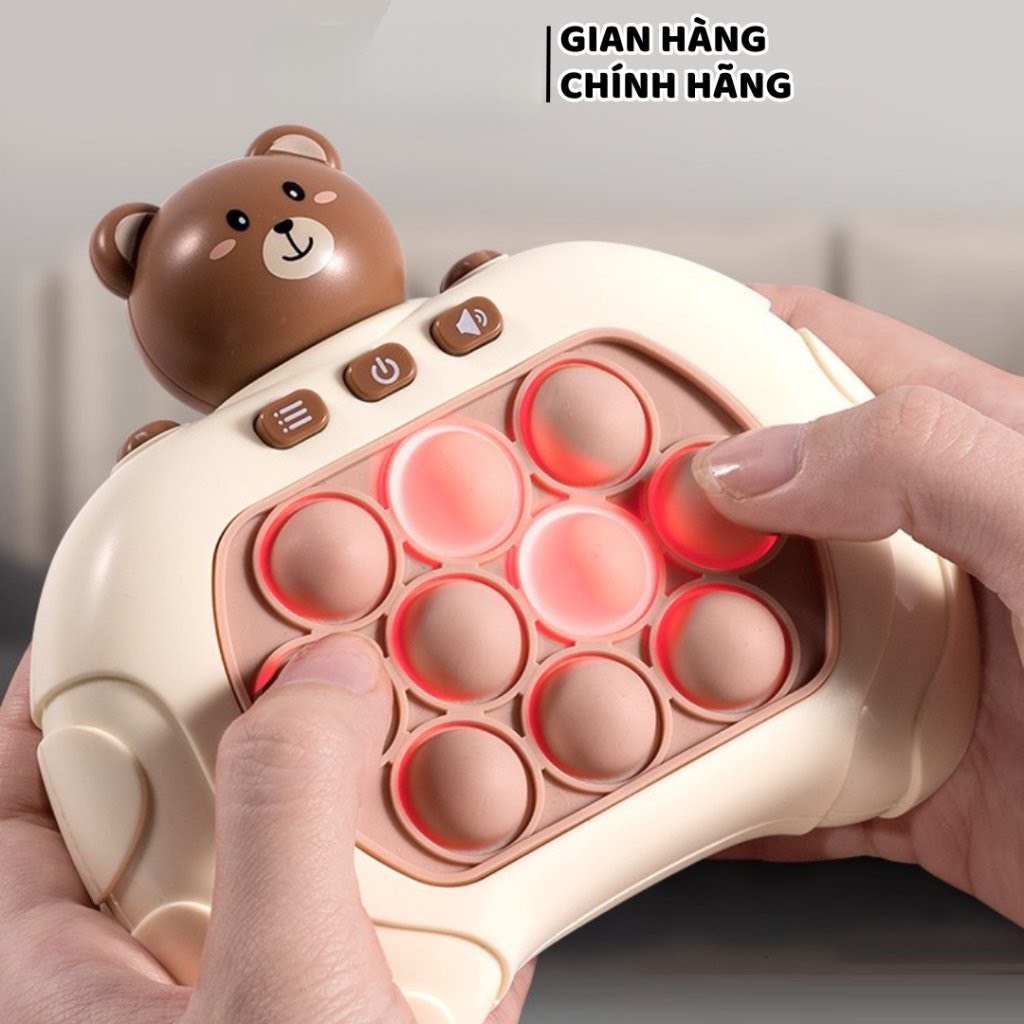 Đồ chơi Pop it thế hệ mới - máy điện tử chơi game Pop it  bấm nút theo đèn nhạc với nhiều 999level