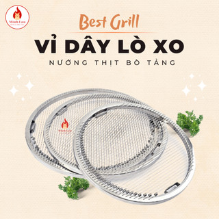 Vỉ dây lò xo, vỉ nướng thịt bò tảng Hàn Quốc Inox 304 cao cấp