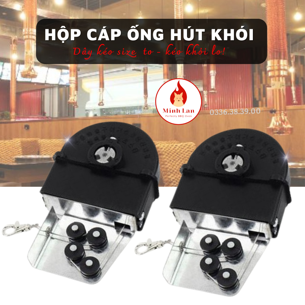 Hộp Dây Cáp Ống Hút Khói Bếp Nướng Hàn Quốc (Hộp Cáp, Cuộn Cáp Ống Hút Dương)