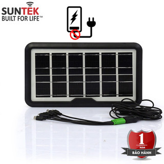 Tấm Pin Năng Lượng Mặt Trời Đa Năng SUNTEK 638 6V/3.8W (KHÔNG có pin tích điện) - Hàng Chính Hãng - Bảo hành 1 năm