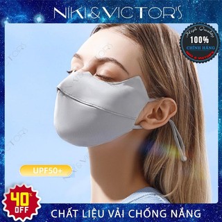 Khẩu Trang Vải Chống Tia UV Khẩu Trang 3D Thoáng Khí Chống Nắng UPF 50+ Có Thể Giặt