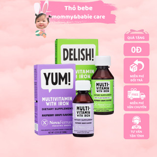Vitamin Tổng Hợp Multivitamin Novaferrum Yum Bổ Sung Sắt & Vitamin D3 Vitamin C Cho Bé 50ml