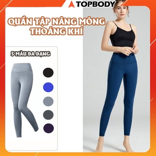 Quần tập gym, yoga nữ lưng cao, co giãn, ôm sát, làm khô bụng, nâng hông mùa thu, đông-QUAYG01