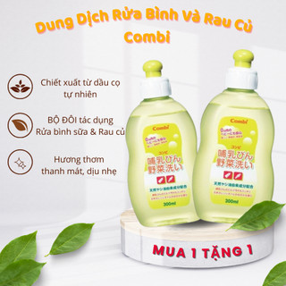 Combo mua 1 tặng 1 dung dịch rửa bình và rau củ combi