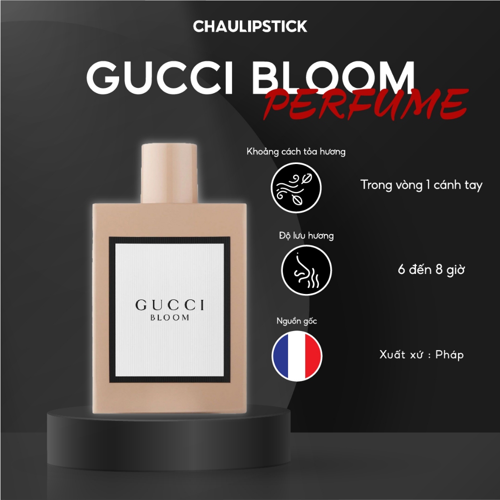 Nước Hoa Nữ Authentic Gucci Bloom Eau de Parfum For Her Full, Chiết