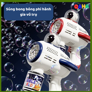 Máy Bắn Bong Bóng Xà Phòng Tự Động Hình Phi Hành Gia Dễ Thương Đồ Chơi Ngoài Trời Cho Bé Đồ Chơi Trẻ Em Vui Nhộn- QAHA