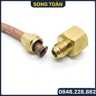 Nối thẳng ren trong côn lồi lắp lã ống đồng npt phi 6 8 10 12 16 19mm