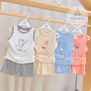 Bộ ba lỗ dokma chất petit mềm mát cho bé trai, bé gái size 6-9m đến 2-3y