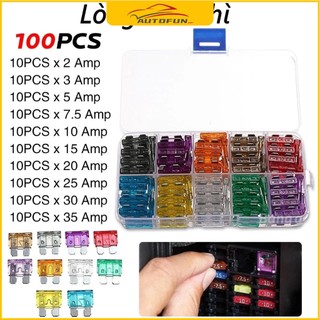 Cầu chì xe ô tô, cầu chì xe máy công suất chuẩn, đủ size, đủ công suất lựa chọn 100 cài đặt