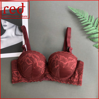 Áo Lót Cúp Ngực Lovely Ren Quả Ngang, Áo Ngực Có Gọng Nâng Đẩy Ngực Tự Nhiên L8066