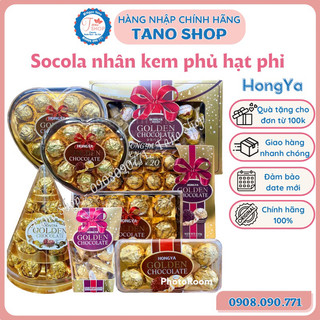 Tổng hợp kẹo socola hạt phỉ 6/8/12/16/20/25 viên hongya golden - hongkong